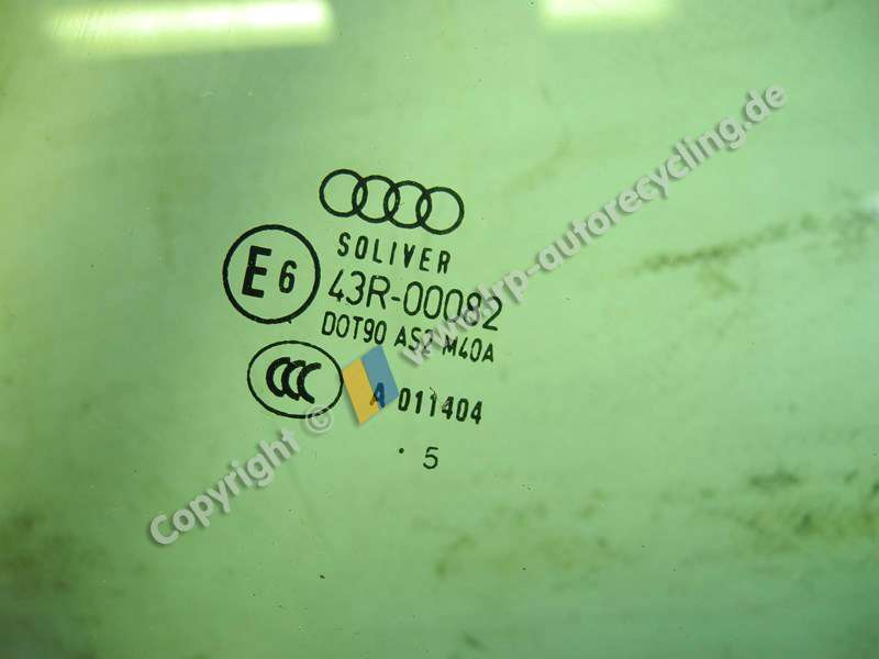 Audi A4 Cabrio 8H BJ2006 Seitenscheibe hinten links 8H0845299